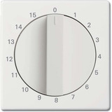 Busch-Jaeger Zentralscheibe stud-ws/mt, Rahmen weiß, Retail