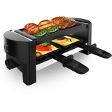 Cecotec Raclette Cheese&Grill 3200 Pocket schwarz/edelstahl, 320 Watt, für 2 Personen