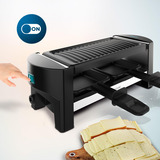 Cecotec Raclette Cheese&Grill 3200 Pocket schwarz/edelstahl, 320 Watt, für 2 Personen