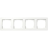 Gira Abdeckrahmen vierfach bruchsicher, Abdeckung weiß, Retail