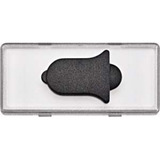 Merten Schriftfeld mit tastbarem Kontrast-Symbol Klingel glasklar, Rahmen transparent, Retail