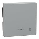 Merten Wippe Kontrollfenster mit Aufdruck Klingel aluminium, Retail