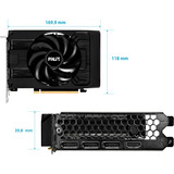 Palit GeForce RTX 5050 StormX 8GB, Grafikkarte DLSS 4, 3x DisplayPort, 1x HDMI 2.1