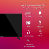 Telefunken D40F751X7CW, LED-Fernseher 102 cm (40 Zoll), schwarz, FullHD, Tripple-Tuner, TiVo-Betriebssystem