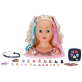ZAPF Creation BABY born Stylingkopf Regenbogen, Schmink- und Frisierkopf 