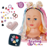 ZAPF Creation BABY born Stylingkopf Regenbogen, Schmink- und Frisierkopf 