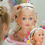 ZAPF Creation BABY born Stylingkopf Regenbogen, Schmink- und Frisierkopf 