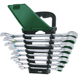 Bosch Heimwerken & Garten Schraubenschlüssel mit Ratsche Set, 8-teilig grün/schwarz