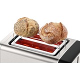 Bosch Home Kompakt-Toaster DesignLine TAT5P420DE edelstahl/schwarz, 970 Watt, für 2 Scheiben Toast