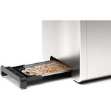 Bosch Home Kompakt-Toaster DesignLine TAT5P420DE edelstahl/schwarz, 970 Watt, für 2 Scheiben Toast