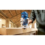 Bosch Professional Kantenfräse GLF 55-6 Professional, Oberfräse blau, 550 Watt