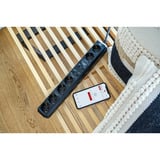 Brennenstuhl Connect Eco-Line WiFi Steckdosenleiste 6-fach schwarz, 1,5 m Kabel, Sprachsteuerung, Timer, App