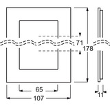 Busch-Jaeger Rahmen 2-fach schwarz, Retail