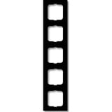 Busch-Jaeger Rahmen fünffach future linear schwarz, Retail