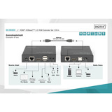 Digitus 4K HDBaseT 2.0 HDMI KVM Extender Set, HDMI Verlängerung schwarz, 100 m