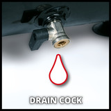 EINHELL Kompressor TE-AC 110/6 Silent Plus schwarz/rot, 550 Watt