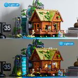 Lumibricks Wasserfallhütte, Konstruktionsspielzeug 