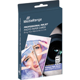 MediaRange Hochglänzende Fotopapier-Karten, 100 x 150mm, 220 g/m², 50 Blatt 