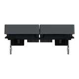 Merten Doppelwippe für Serien- und Doppeltaster-Einsatz, 2-fach, Thermoplast, matt anthrazit, Retail