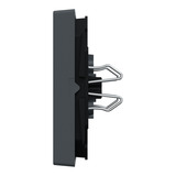 Merten Doppelwippe für Serien- und Doppeltaster-Einsatz, 2-fach, Thermoplast, matt anthrazit, Retail