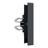 Merten Doppelwippe für Serien- und Doppeltaster-Einsatz, 2-fach, Thermoplast, matt anthrazit, Retail