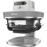  Ninja Crispi Pro 5-in-1 Heißluftfritteuse weiß/transparent, 2050 Watt, 2 Körbe 2,3 und 5,7 Liter