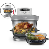  Ninja Crispi Pro 5-in-1 Heißluftfritteuse weiß/transparent, 2050 Watt, 2 Körbe 2,3 und 5,7 Liter
