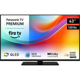 Panasonic TV-43W85BEZC, QLED-Fernseher 108 cm (43 Zoll), schwarz, UltraHD/4K, Fire TV, 120Hz Panel