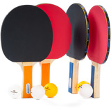 Schildkröt Tischtennis Set 4-Player Hobby, Fitnessgerät mit Tragetasche