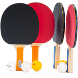 Schildkröt Tischtennis Set 4-Player Hobby, Fitnessgerät mit Tragetasche