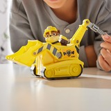 Spin Master Paw Patrol - Baustellen-Fahrzeug mit Rubble-Figur, Spielfahrzeug gelb