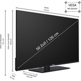 Telefunken XU50VP750M, LED-Fernseher 126 cm (50 Zoll), schwarz, UltraHD/4K, Tripple-Tuner, SmartTV, VIDAA-Betriebssystem