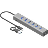 i-tec USB-C Charging Metal HUB 7 Port, USB-Hub 