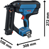 Bosch Professional Akku-Holznagler GNH 18V-50-2M Professional solo, 18Volt blau/schwarz, ohne Akku und Ladegerät