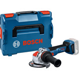 Bosch X-LOCK Akku-Winkelschleifer GWX 18V-11 S Professional solo, 18Volt blau/schwarz, ohne Akku und Ladegerät, Ø 125mm, in L-BOXX