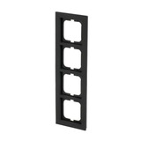 Busch-Jaeger Abdeckrahmen 4-fach, Abdeckung grau, Retail