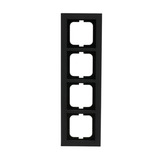 Busch-Jaeger Abdeckrahmen 4-fach, Abdeckung grau, Retail