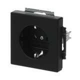Busch-Jaeger Steckdosen-Einsatz CEE 7/3 Typ F Unterputz mit Steckklemme 16 Ampere 250 Volt schwarz (matt), Retail