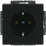 Busch-Jaeger Steckdosen-Einsatz CEE 7/3 Typ F Unterputz mit Steckklemme 16 Ampere 250 Volt schwarz (matt), Retail