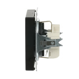 Busch-Jaeger Steckdosen-Einsatz CEE 7/3 Typ F Unterputz mit Steckklemme 16 Ampere 250 Volt schwarz (matt), Retail