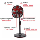 EINHELL GE-CF 18/320 P Li-Solo, Ventilator schwarz/rot, Akku-Ventilator, Lieferung ohne Akku und Ladegerät