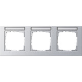 Gira Abdeckrahmen 3-fach Aluminium, Abdeckung aluminium, Retail