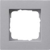 Gira Abdeckrahmen einfarbig 1-fach flach für Einbau, Befestigung/Montage aluminium, Retail