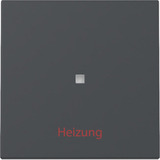 Gira Wippe Kontrollfenster und Heizung Ein Aus anthrazit, Retail