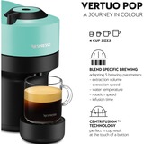 Krups Nespresso Vertuo Pop Aqua Mint XN9204, Kapselmaschine schwarz/mint