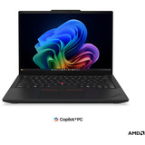 Lenovo ThinkPad T14 AMD G7 (21WV0027GE), Notebook schwarz, AMD Ryzen AI 5 PRO 440, AMD Radeon 840M, 32 GB DDR5, 512 GB (512 GB SSD), Windows 11 Pro