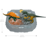 Mattel Jurassic World 4 Dino Reveal Deluxe Battle Pack, Spielfigur 