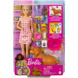 Mattel Puppe mit Hund und Welpen 
