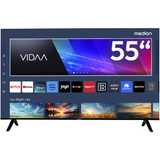 Medion LIFE MD 855200, LED-Fernseher 138.8 cm (55 Zoll), schwarz, UltraHD/4K, VIDAA, PVR