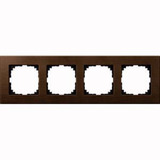 Merten Holzrahmen vierfach nussbaum, Retail